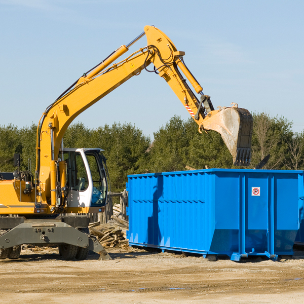 can i choose the location where the residential dumpster will be placed in Copiague NY